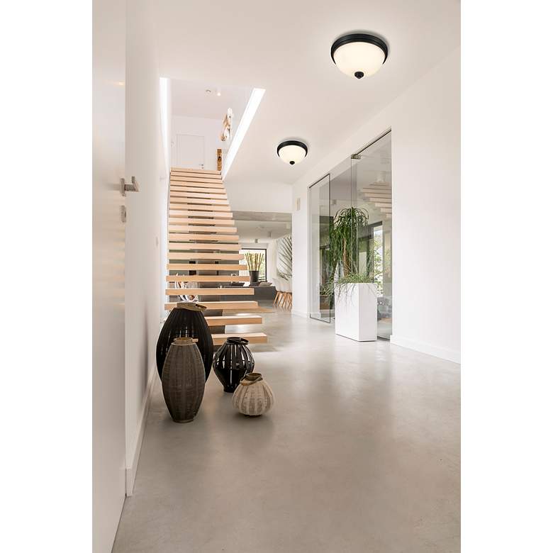 Image 3 Ashton by Z-Lite Matte Black 2 Light Flush Mount more views