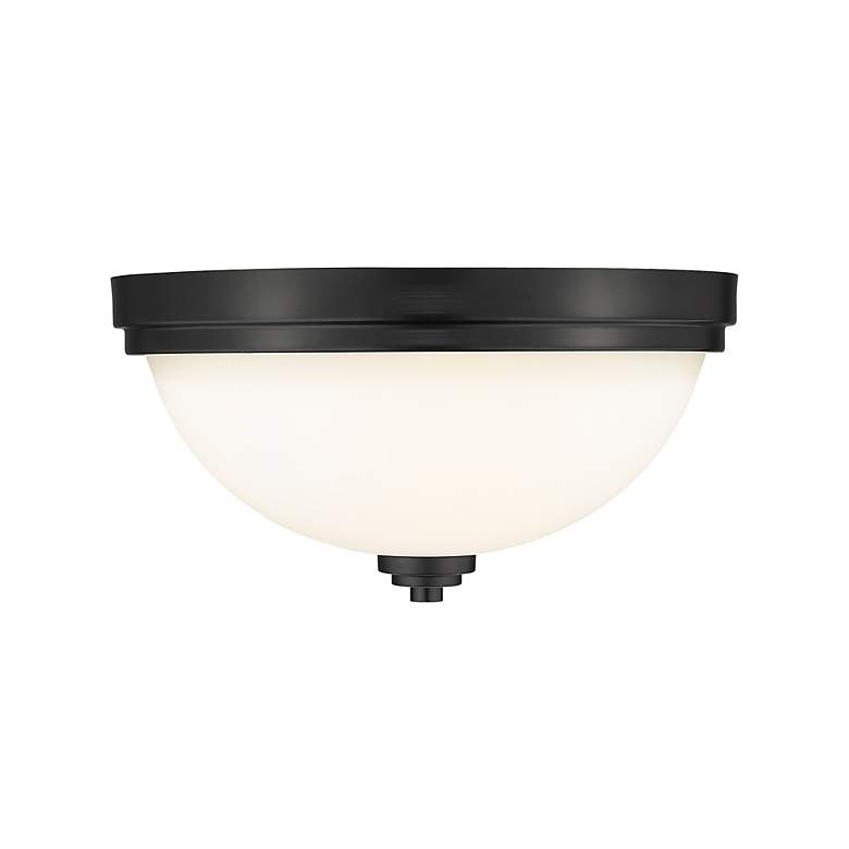 Image 5 Ashton by Z-Lite Matte Black 2 Light Flush Mount more views