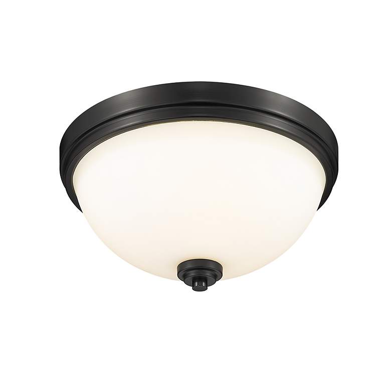Image 6 Ashton by Z-Lite Matte Black 2 Light Flush Mount more views