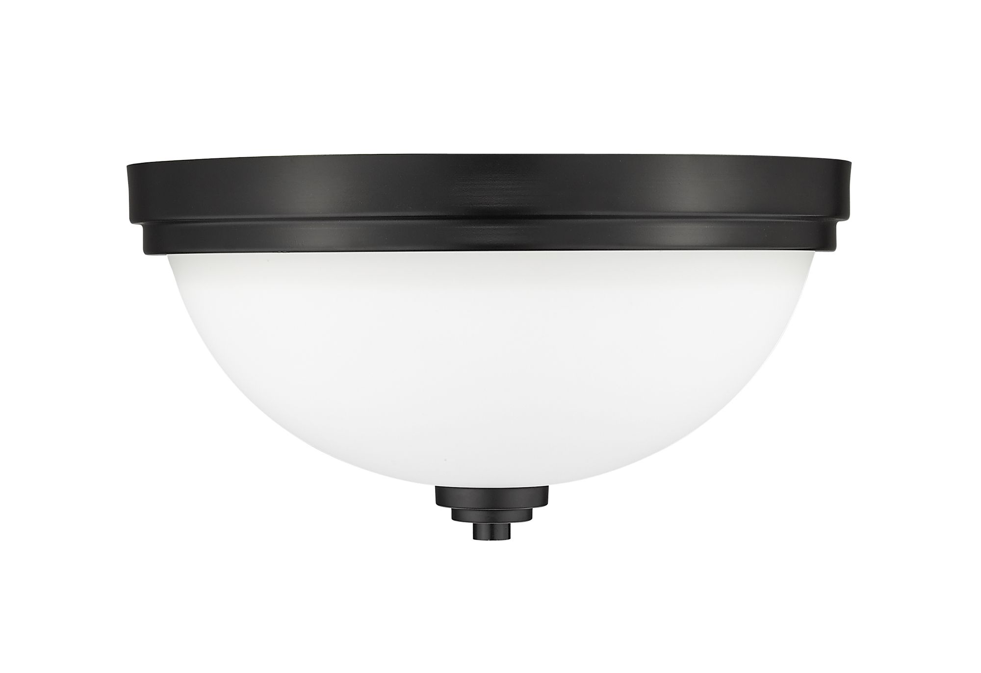Ashton by Z-Lite Matte Black 2 Light Flush Mount