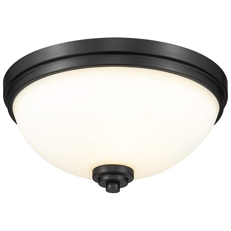 Image 2 Ashton by Z-Lite Matte Black 3 Light Flush Mount