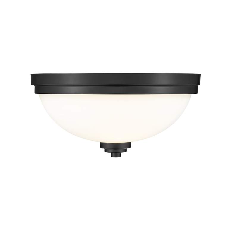 Image 5 Ashton by Z-Lite Matte Black 3 Light Flush Mount more views