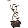 Thumbnail2 of Ashton Curved Leaves 41" High Copper Finish Floor Fountain