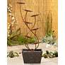 Thumbnail1 of Ashton Curved Leaves 41" High Copper Finish Floor Fountain