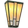 Ashville 17" High Iridescent Gold Glass Mission Style Wall Light