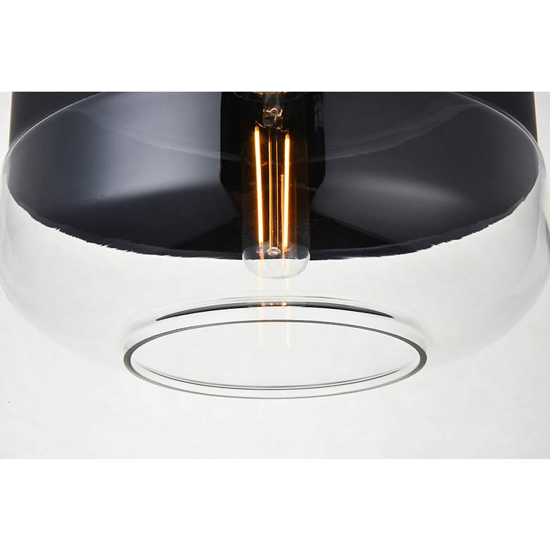 Image 5 Ashwell 1 Lt Black Pendant With Clear Glass more views
