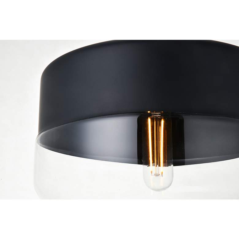 Image 6 Ashwell 1 Lt Black Pendant With Clear Glass more views