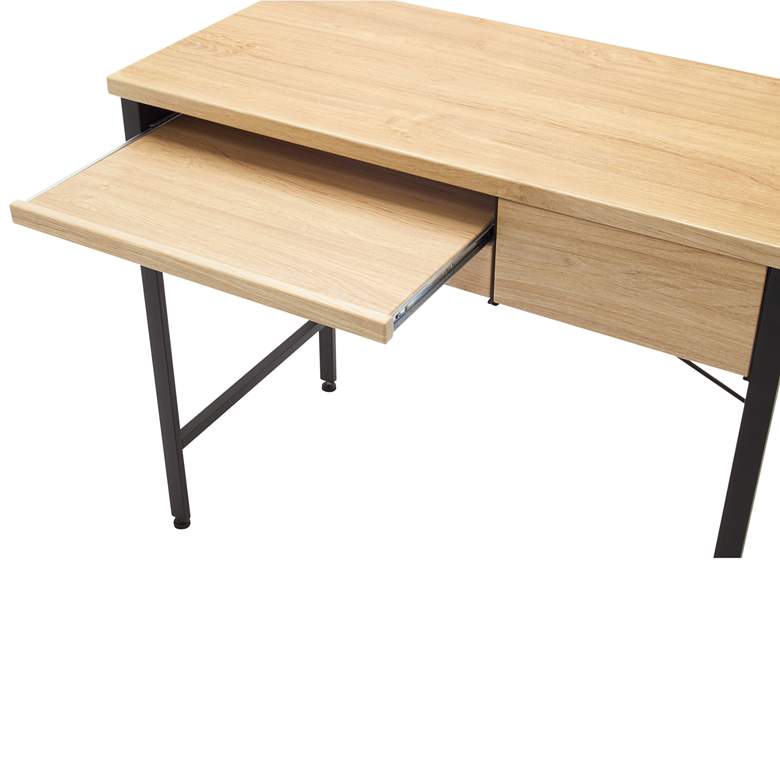 Image 5 Ashwood 35 1/4" Wide Graphite 2-Drawer Compact Desk more views