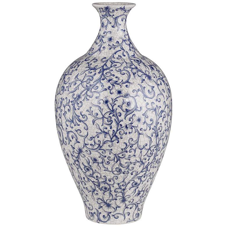 Image 1 Asian Floral Ceramic Vase