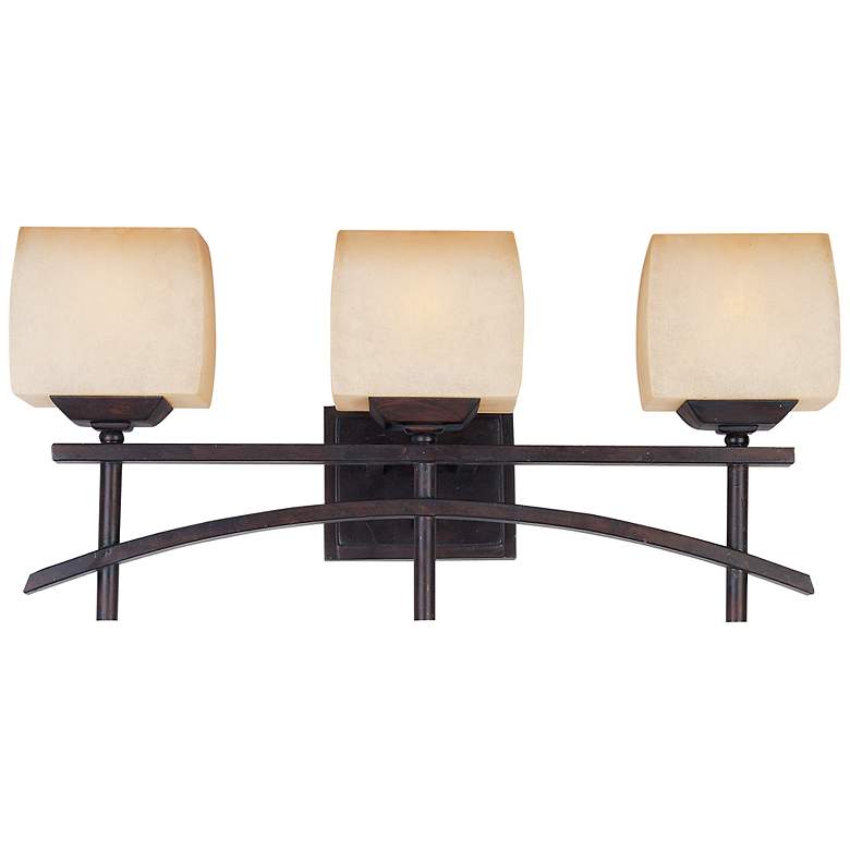 Image 1 Asiana Deep Walnut 23 1/2" Wide Bathroom Light Fixture