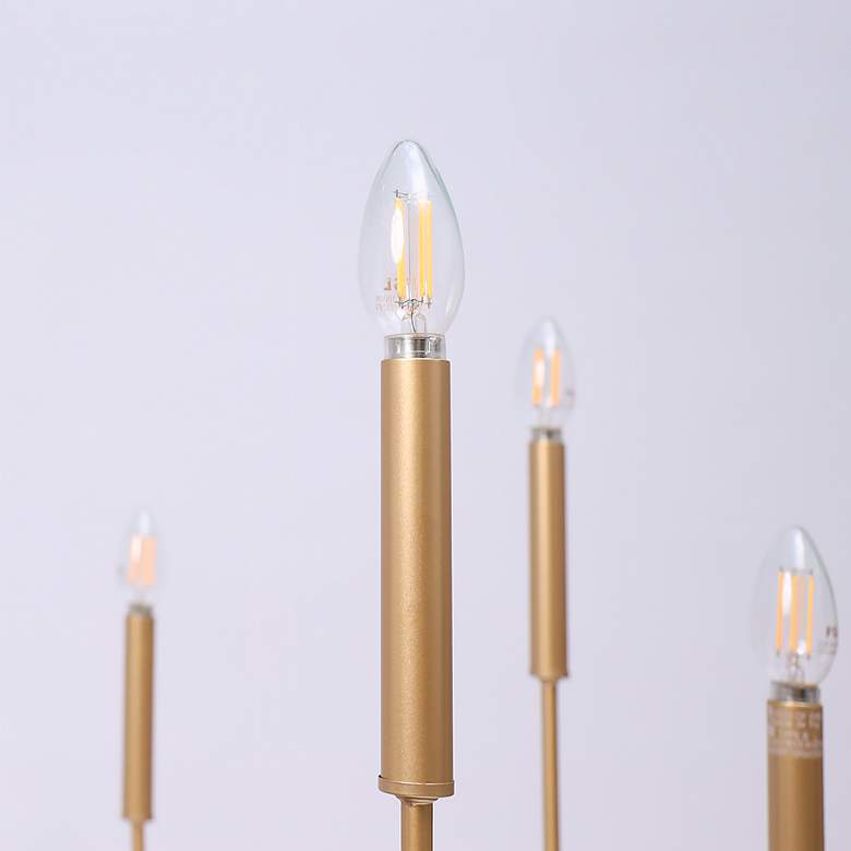 Image 4 Askrlessi 31 1/2" Wide Light Gold 8-Light Chandelier more views