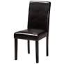 6_Asli Espresso Brown Faux Leather and Wood 5-Piece Dining Set more views