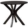7_Asli Espresso Brown Faux Leather and Wood 5-Piece Dining Set more views