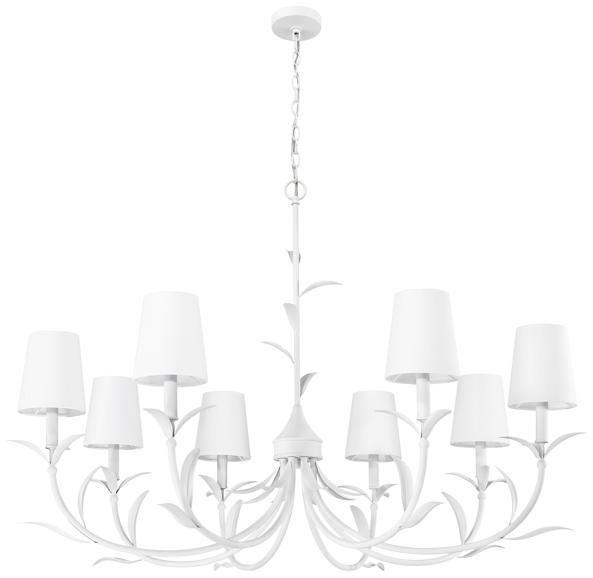 Image 7 Aslin by Z-Lite 42 inch Textured White 8 Light Chandelier more views