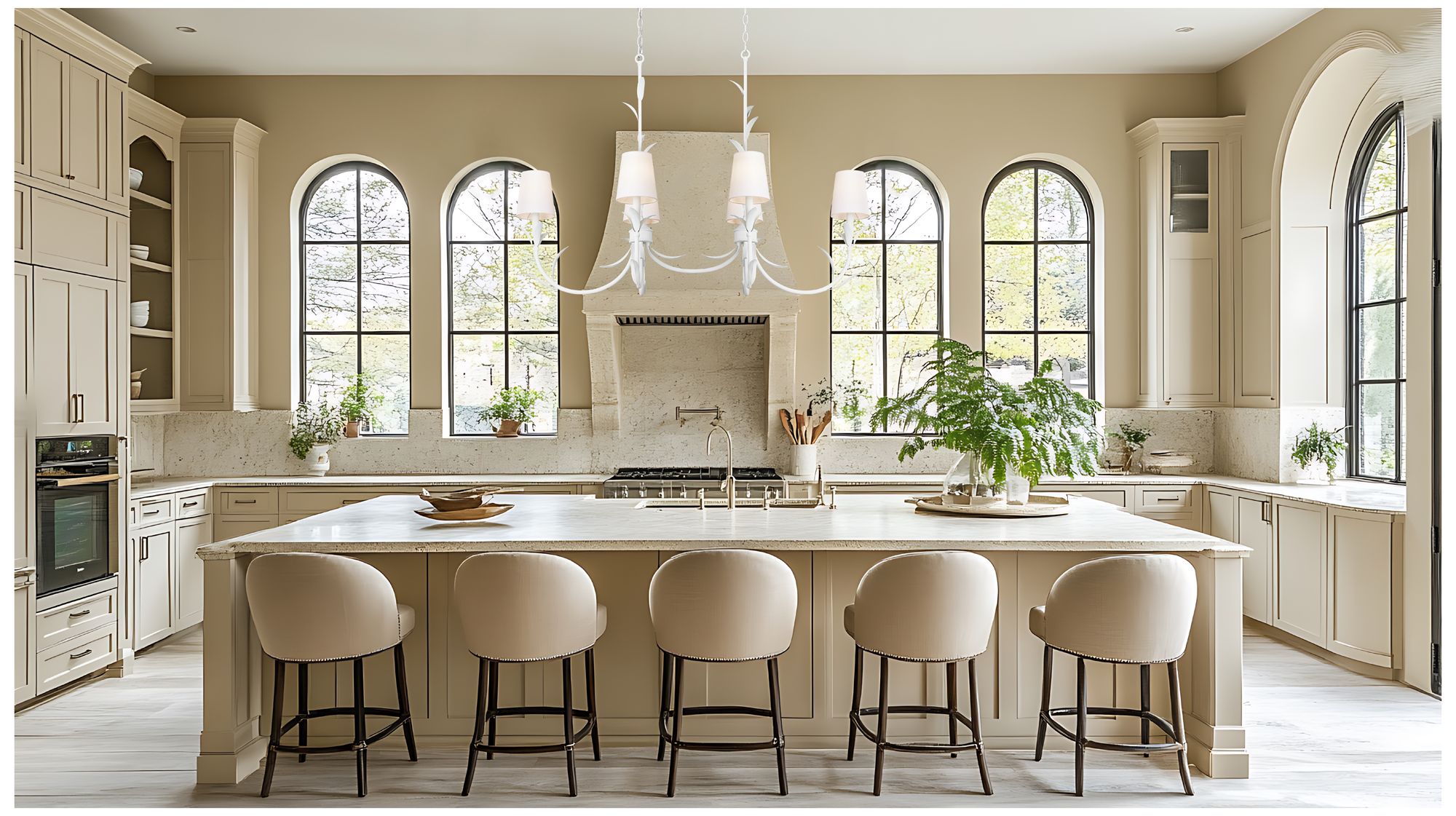 Image 2 Aslin by Z-Lite 44 inch Textured White 6 Light Linear Chandelier more views