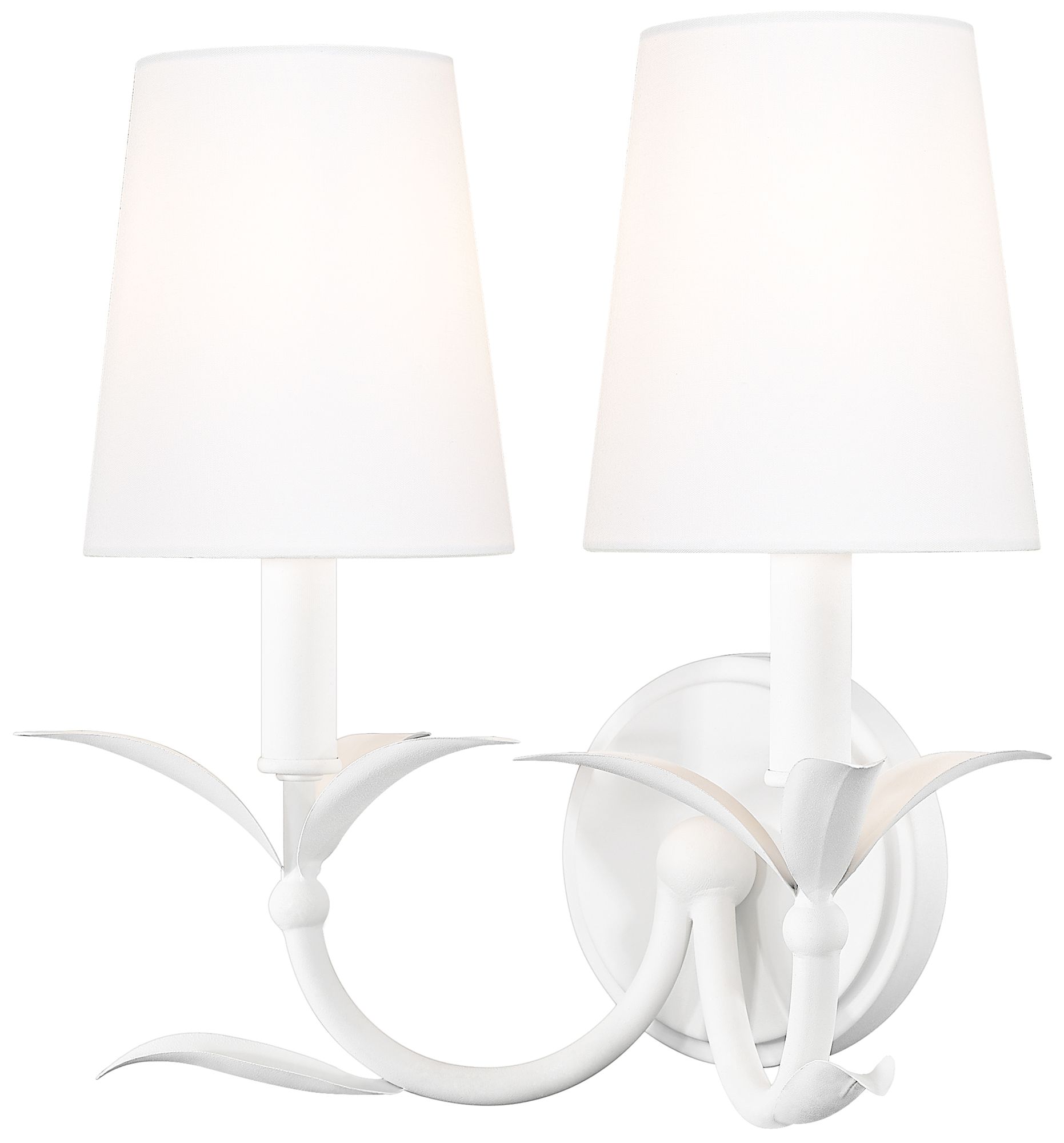 Aslin by Z-Lite Textured White 2 Light Wall Sconce