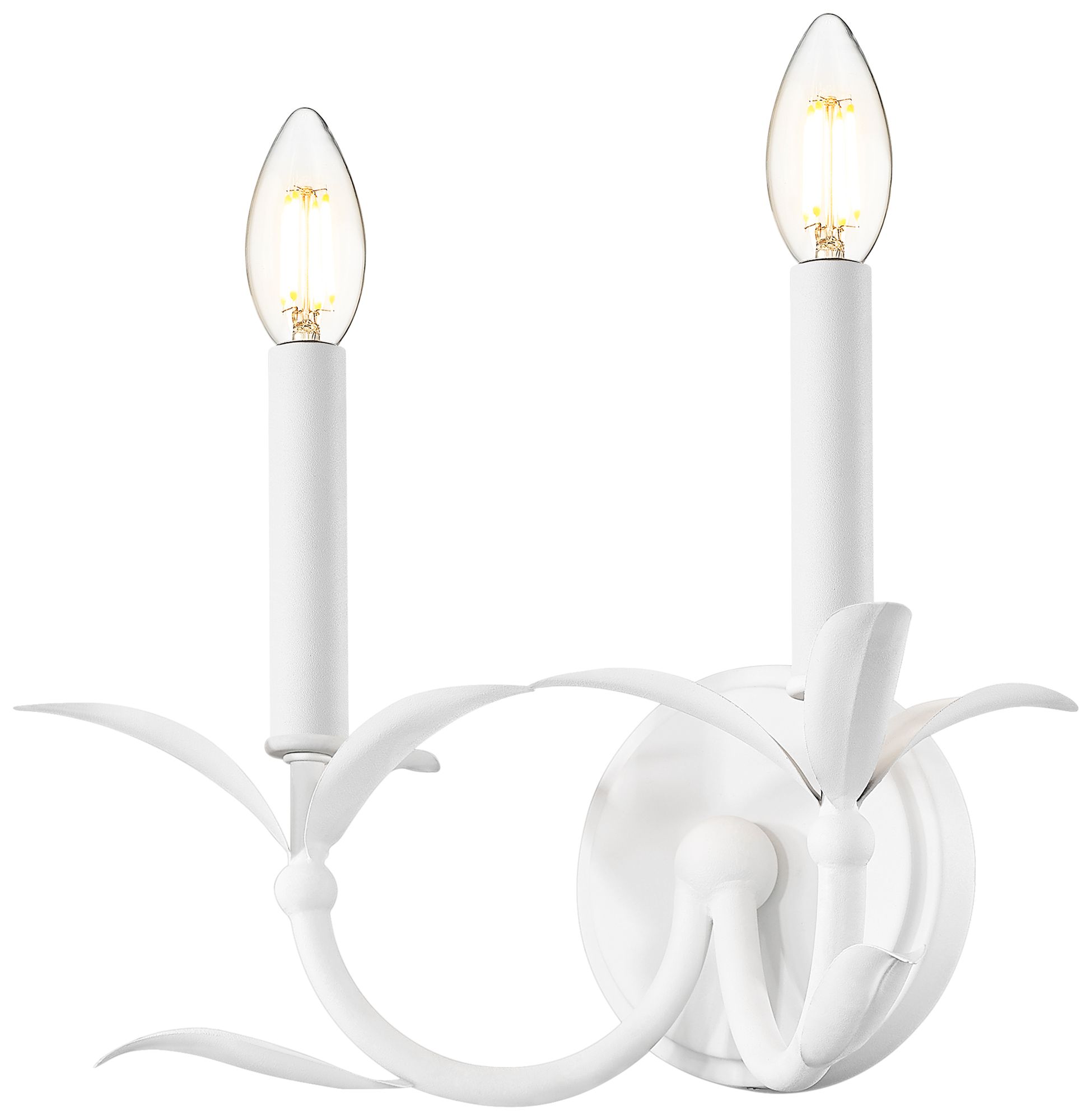 Image 4 Aslin by Z-Lite Textured White 2 Light Wall Sconce more views