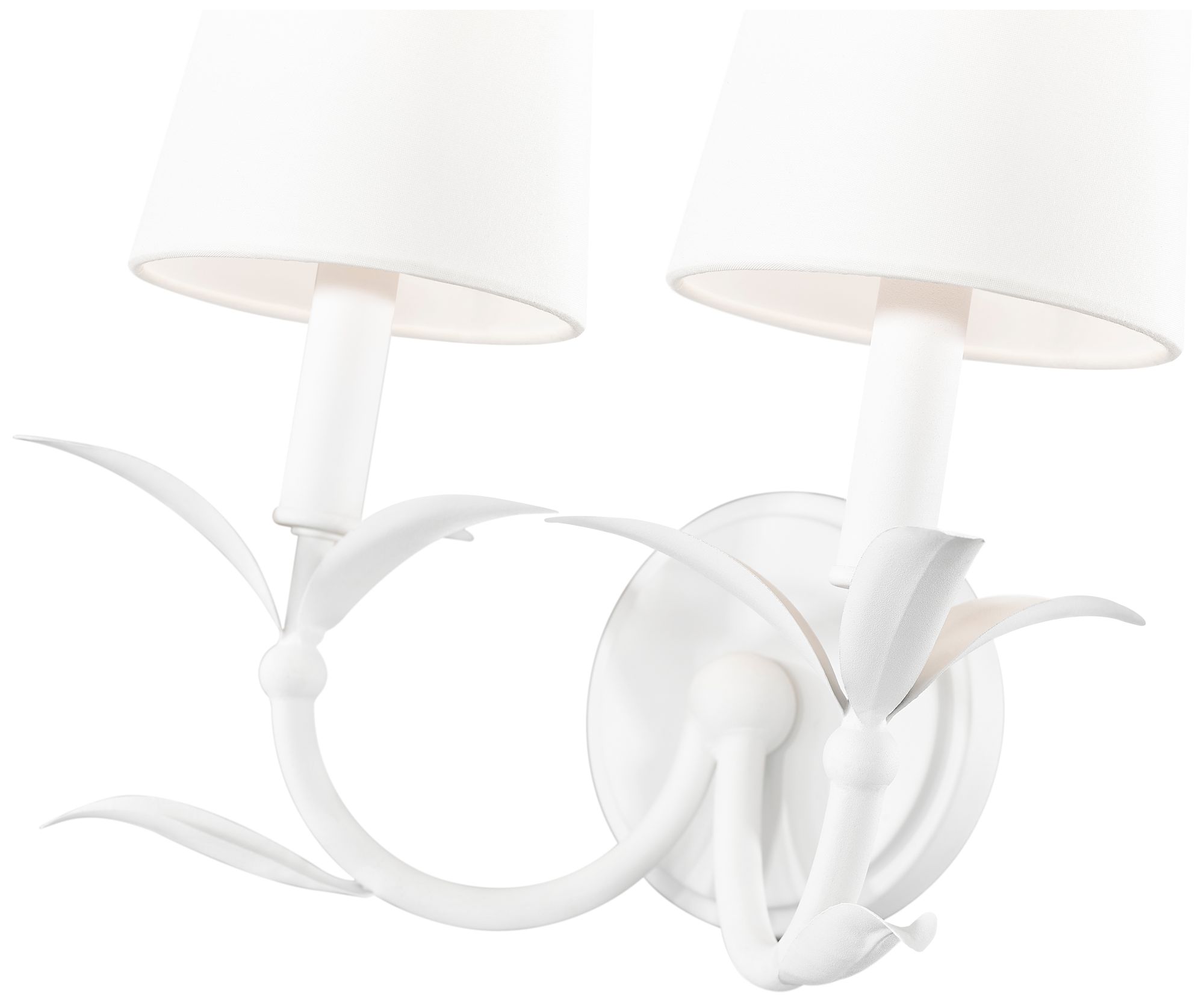 Image 6 Aslin by Z-Lite Textured White 2 Light Wall Sconce more views