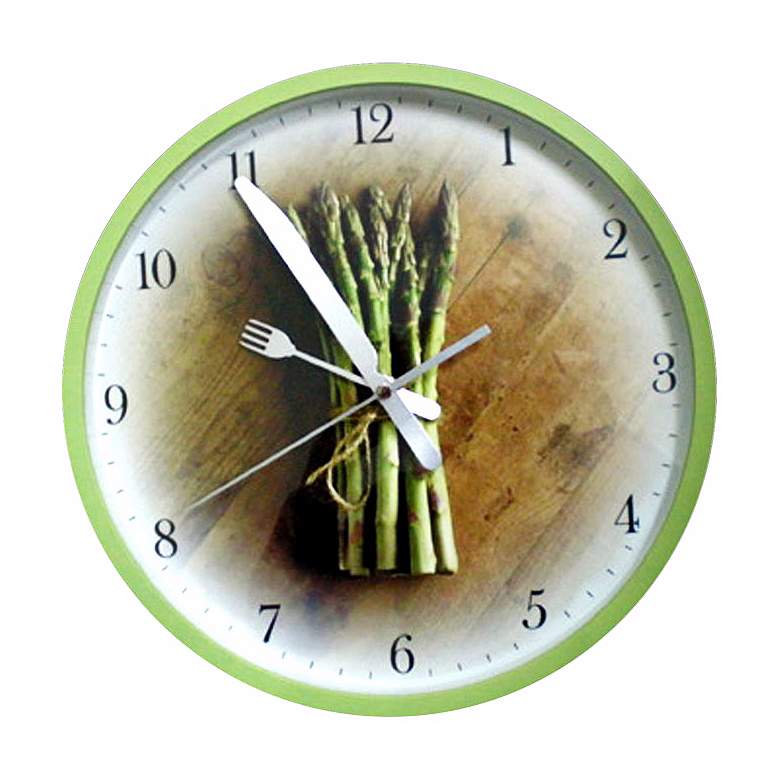 Image 1 Asparagus 12 inch Wide Wall Clock