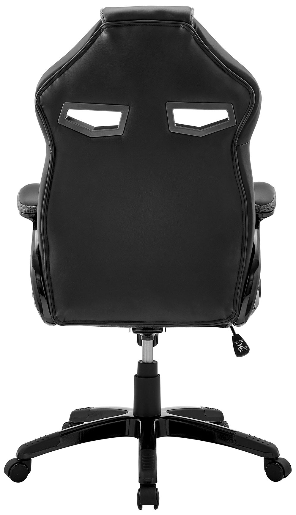 Image 6 Aspect Adjustable Racing Gaming Chair in Black Faux Leather, Dark Grey Mesh more views