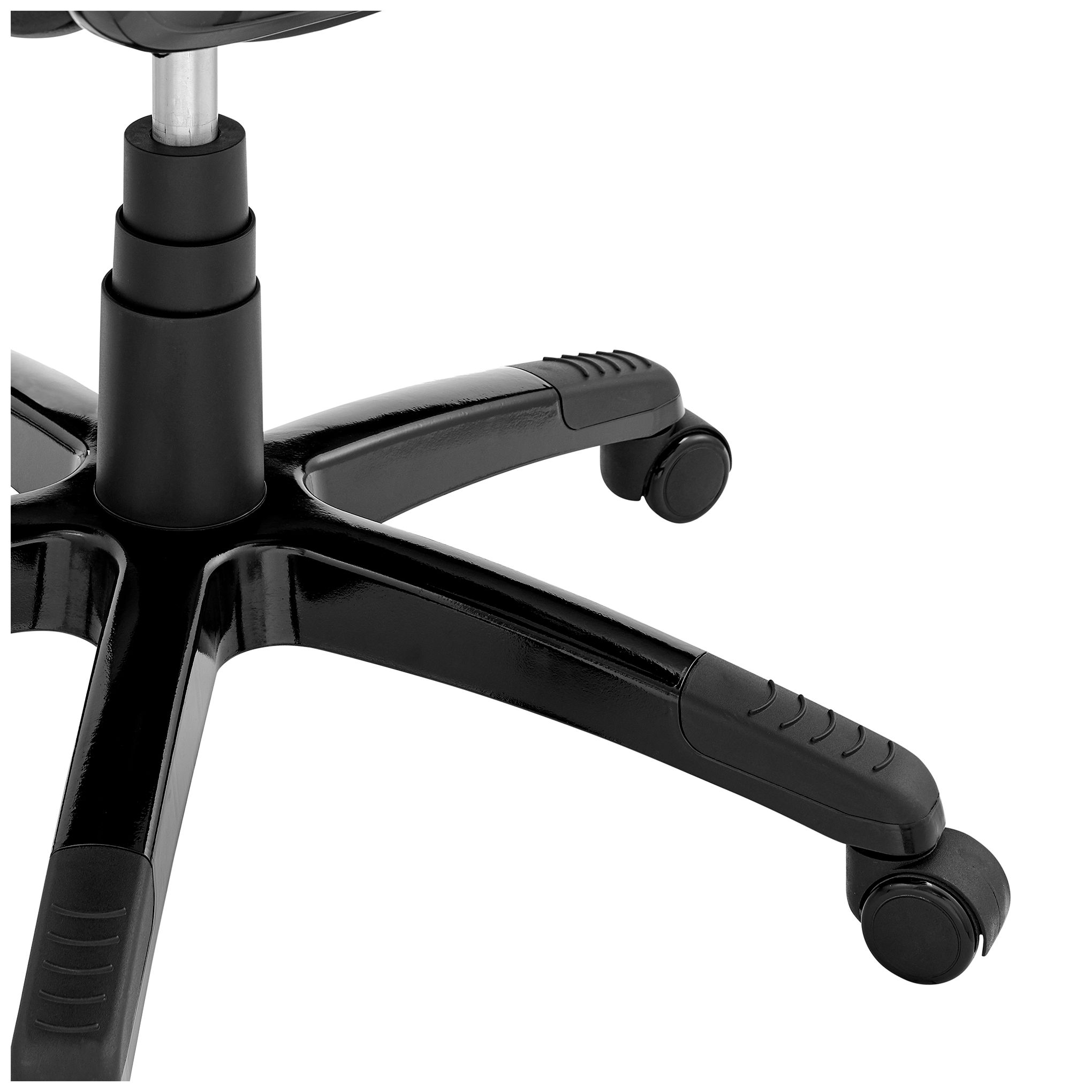 Aspect Adjustable Racing Gaming Chair in Black Faux Leather, Dark Grey Mesh