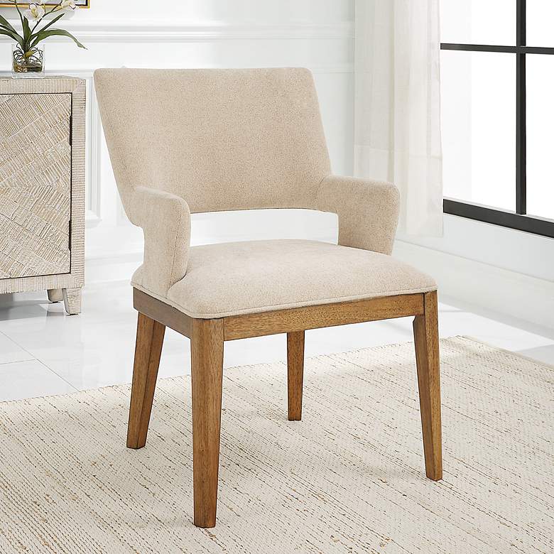 Image 1 Aspect Sand Fabric Dining Chair