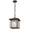 Aspen 14 1/4" High Oil-Rubbed Bronze Outdoor Hanging Light