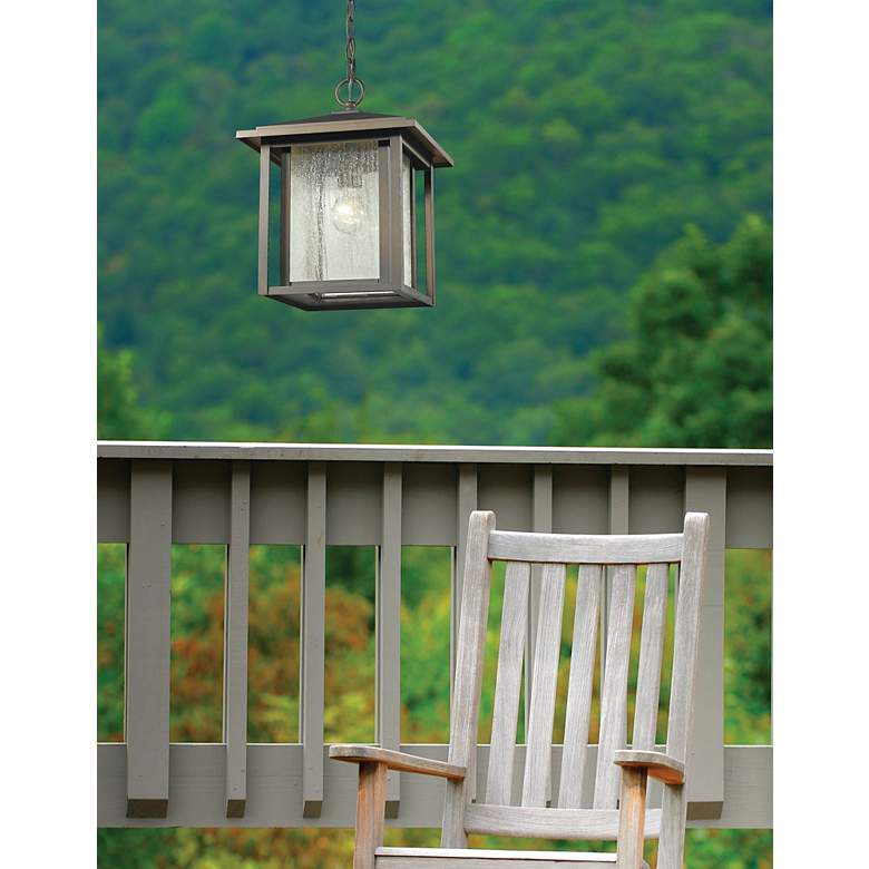 Image 3 Aspen 14 1/4" High Oil-Rubbed Bronze Outdoor Hanging Light more views
