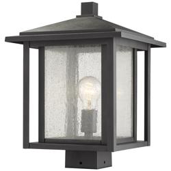 Aspen 15" High Black Lantern Outdoor Post Light