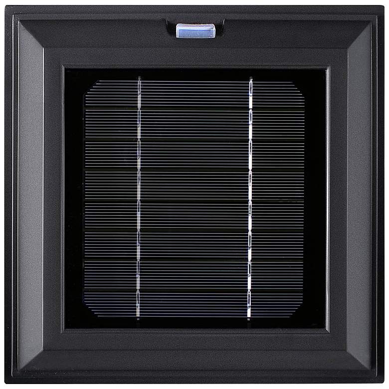 Aspen 15&quot; High Black Solar LED Outdoor Post Light more views