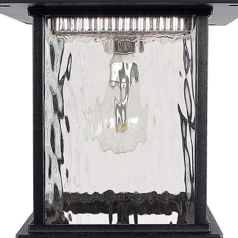 Image 2 Aspen 15" High Black Solar Powered LED Outdoor Post Light more views