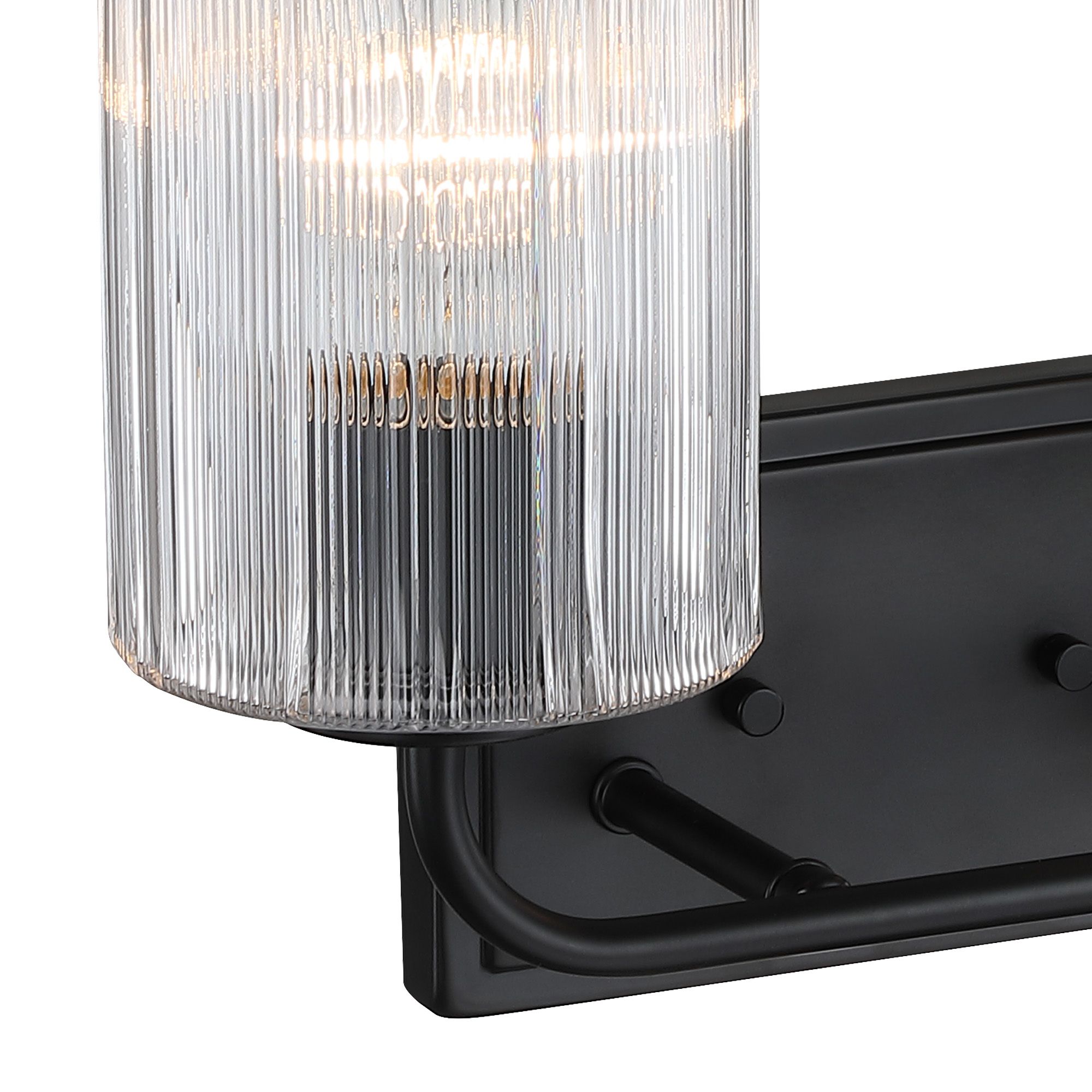Image 3 Aspen 16 in. 2-Light Matte Black Vanity Wall Light for Bathrooms more views