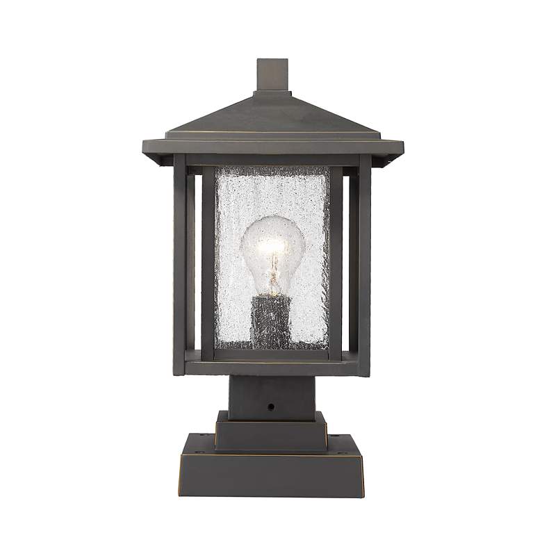 Image 2 Aspen 16" High Oil-Rubbed Bronze Outdoor Pier Mount Light more views