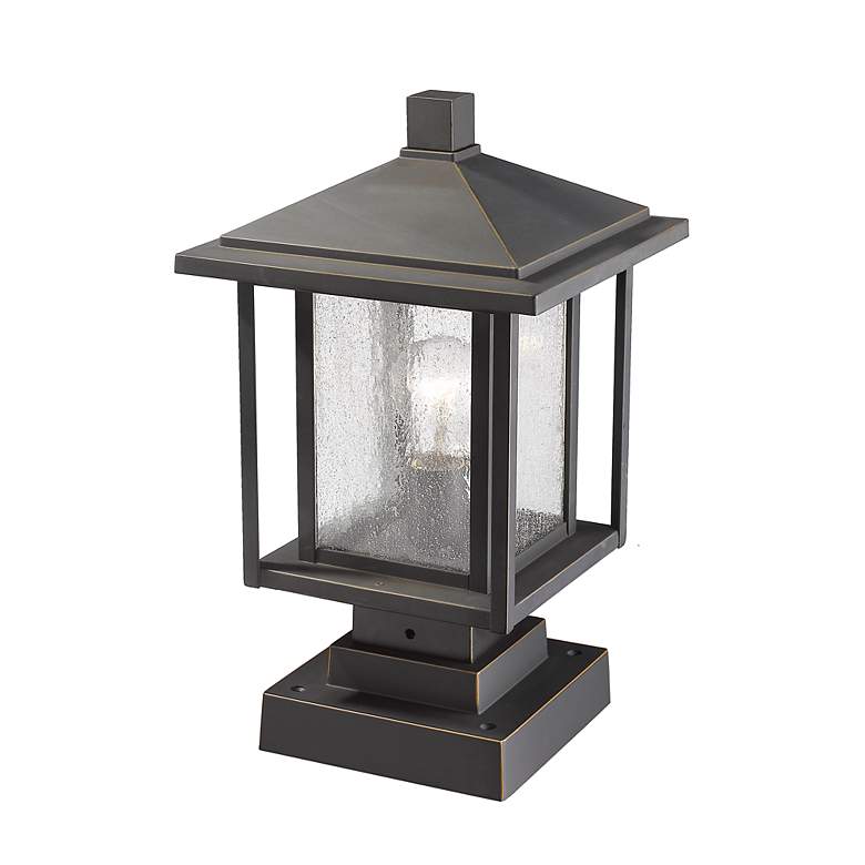 Image 4 Aspen 16" High Oil-Rubbed Bronze Outdoor Pier Mount Light more views