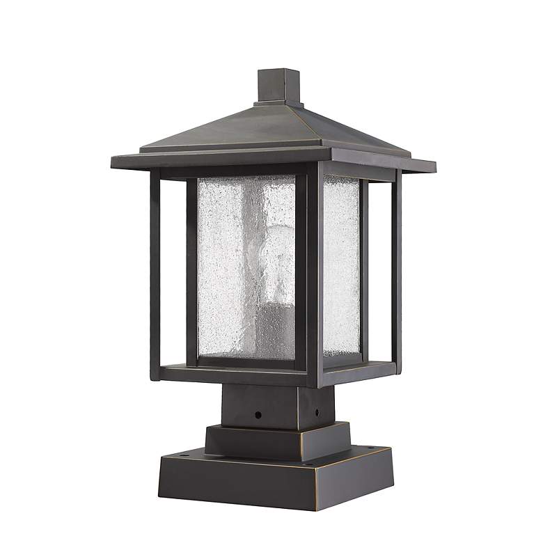 Image 5 Aspen 16" High Oil-Rubbed Bronze Outdoor Pier Mount Light more views