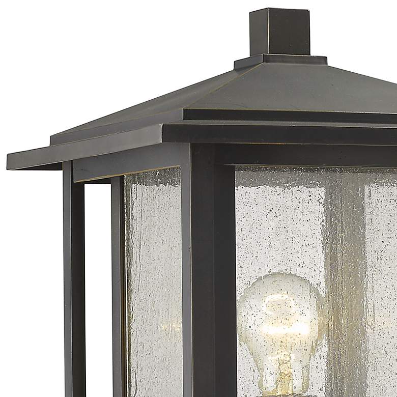 Image 2 Aspen 17 1/2"H Oil-Rubbed Bronze Outdoor Pier Mount Light more views