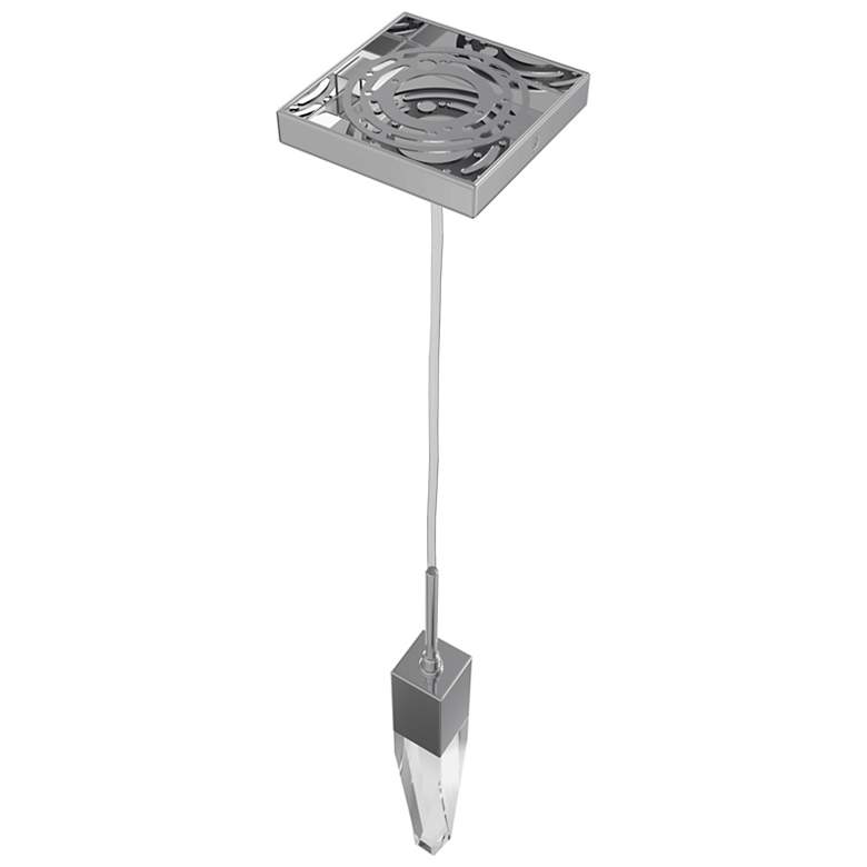 Image 4 Aspen 2" Wide Polished Chrome and Crystal LED Mini Pendant more views