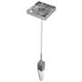 4_Aspen 2" Wide Polished Chrome and Crystal LED Mini Pendant more views