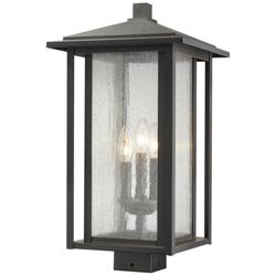 Aspen 20 3/4"H Oil-Rubbed Bronze 3-Light Outdoor Post Light