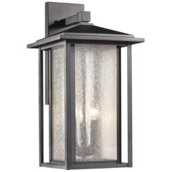 Aspen 21 1/4" High Black Outdoor Wall Light