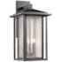 Aspen 21 1/4" High Black Outdoor Wall Light
