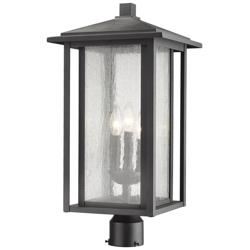 Aspen 22 1/2" High Black 3-Light Outdoor Post Light