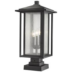 Aspen 23 1/2" High Black Outdoor Pier Mount Light