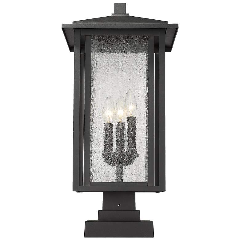 Image 3 Aspen 23 1/2" High Black Outdoor Pier Mount Light more views