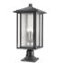 Aspen 24 1/2" High Black Outdoor Pier Mount Light