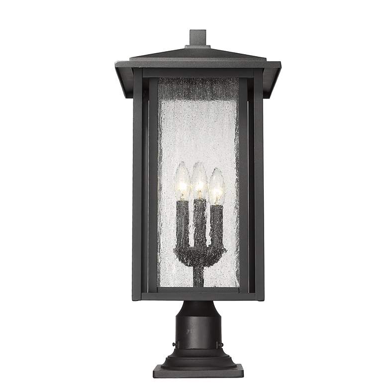 Image 2 Aspen 24 1/2" High Black Outdoor Pier Mount Light more views