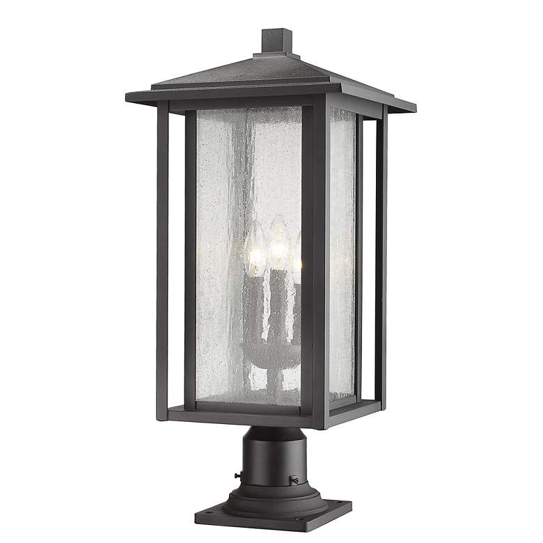 Image 3 Aspen 24 1/2" High Black Outdoor Pier Mount Light more views