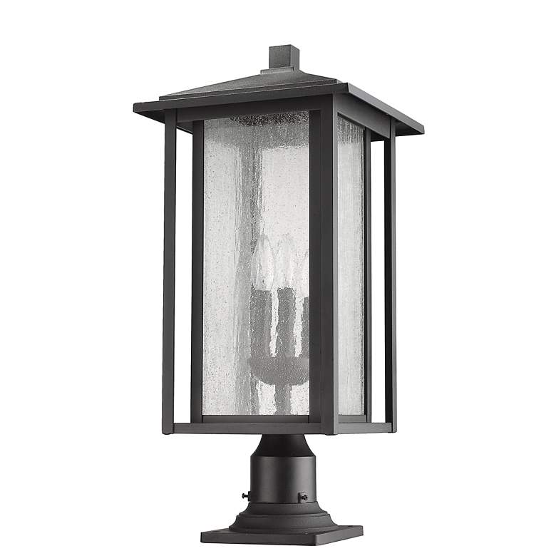 Image 5 Aspen 24 1/2" High Black Outdoor Pier Mount Light more views