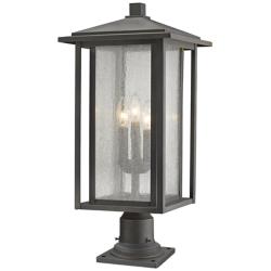 Aspen 24 1/2"H Oil-Rubbed Bronze Outdoor Pier Mount Light