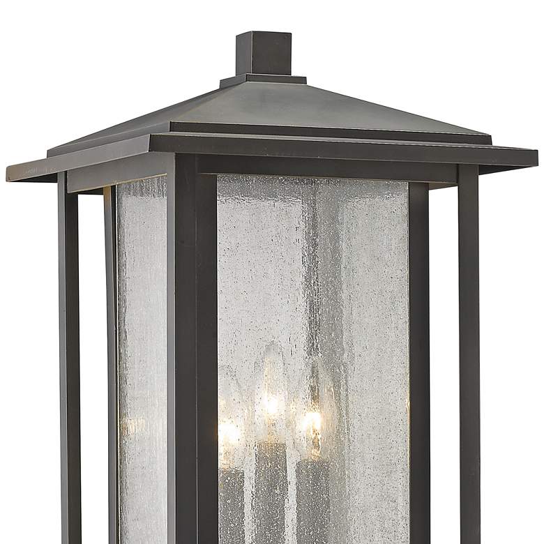 Image 2 Aspen 24 1/2"H Oil-Rubbed Bronze Outdoor Pier Mount Light more views